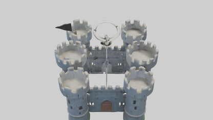 Castle keychain model 3D model