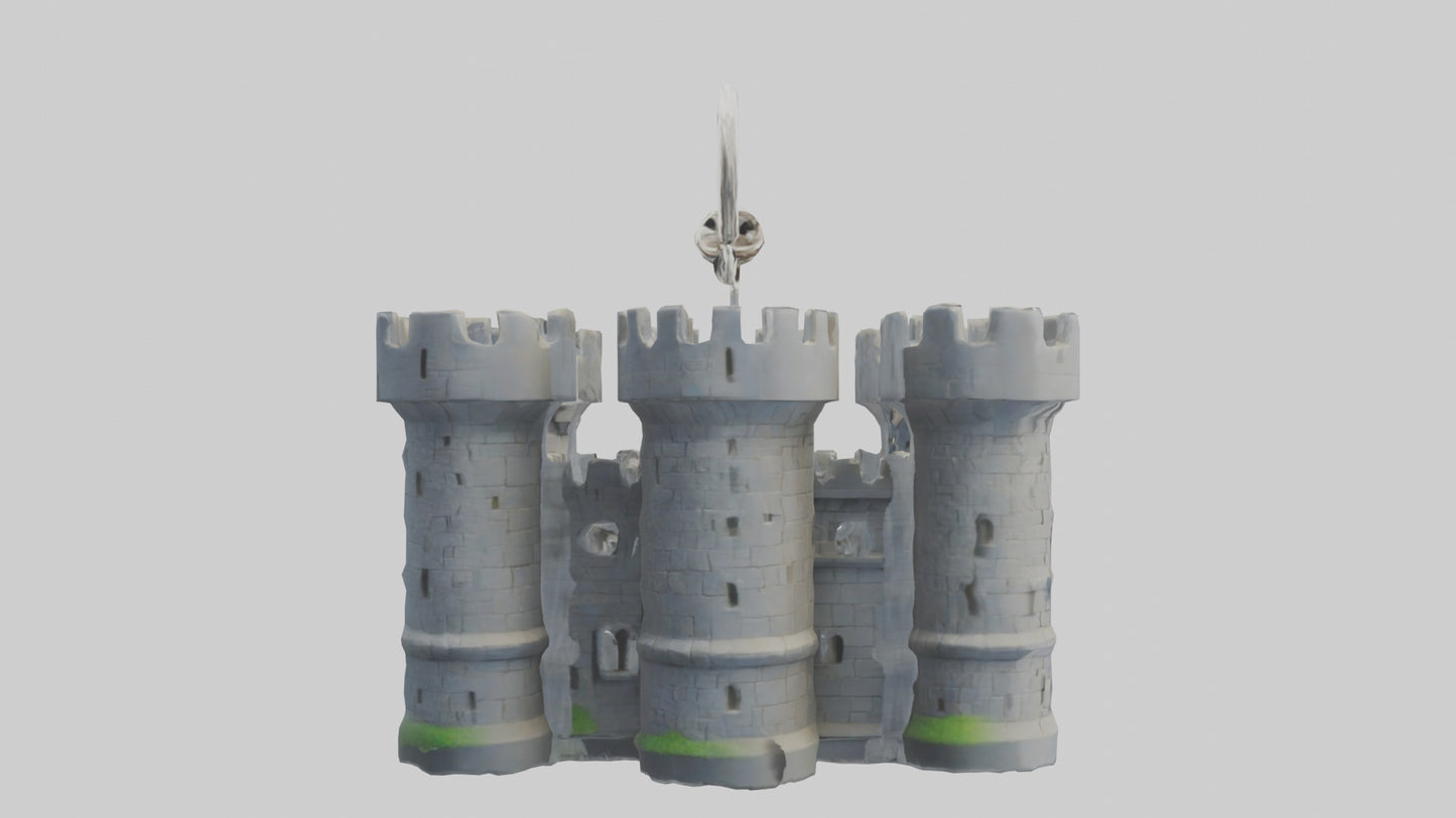 Castle keychain model 3D model