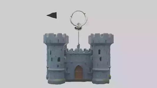 Castle keychain model 3D model