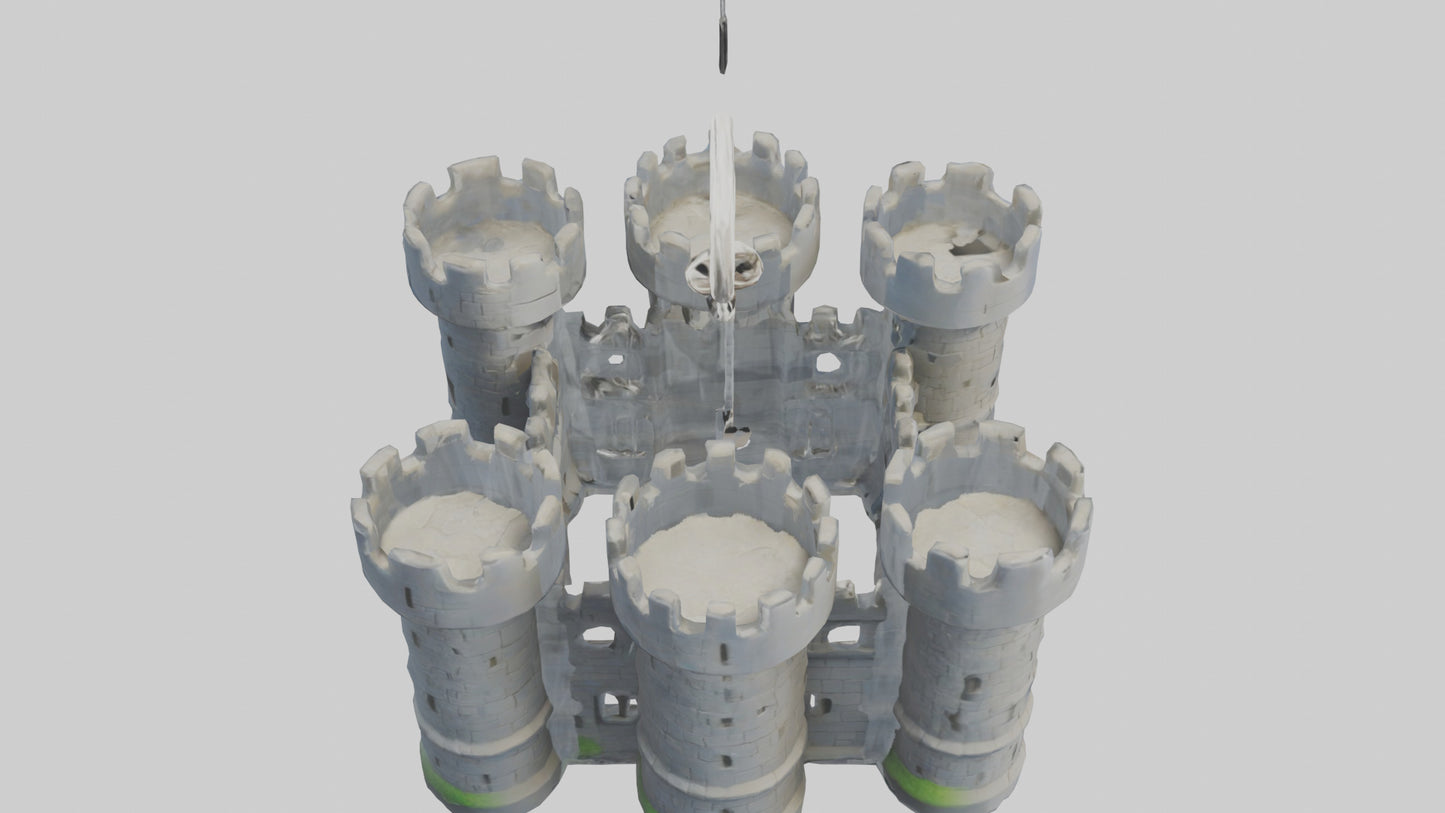 Castle keychain model 3D model