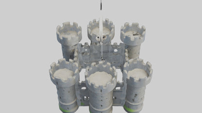 Castle keychain model 3D model