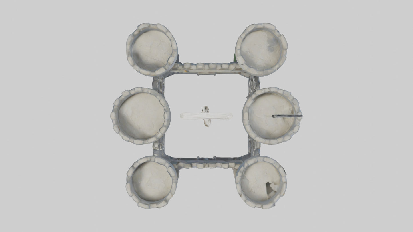 Castle keychain model 3D model