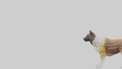 Caucasian Shepherd guarding model VR / AR / low-poly