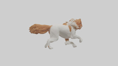 3D model Cavalier King Charles Spaniel running model VR / AR / low-poly