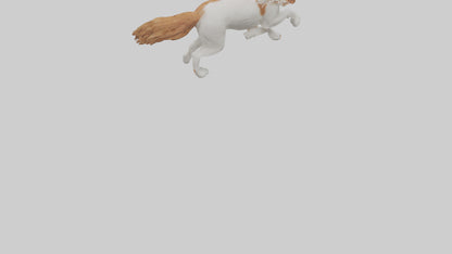 3D model Cavalier King Charles Spaniel running model VR / AR / low-poly