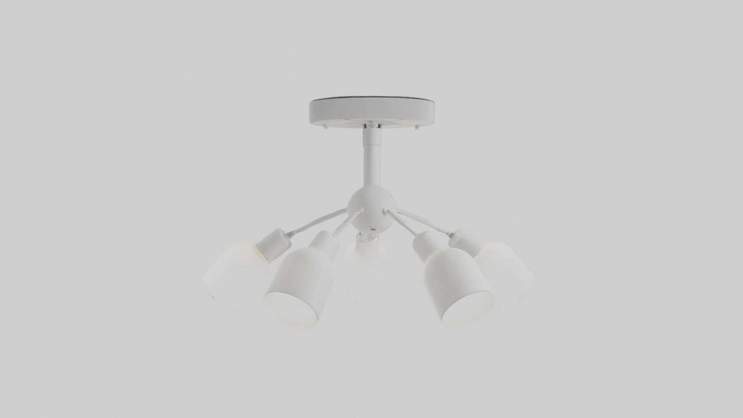 3D model Ceiling light model VR / AR / low-poly
