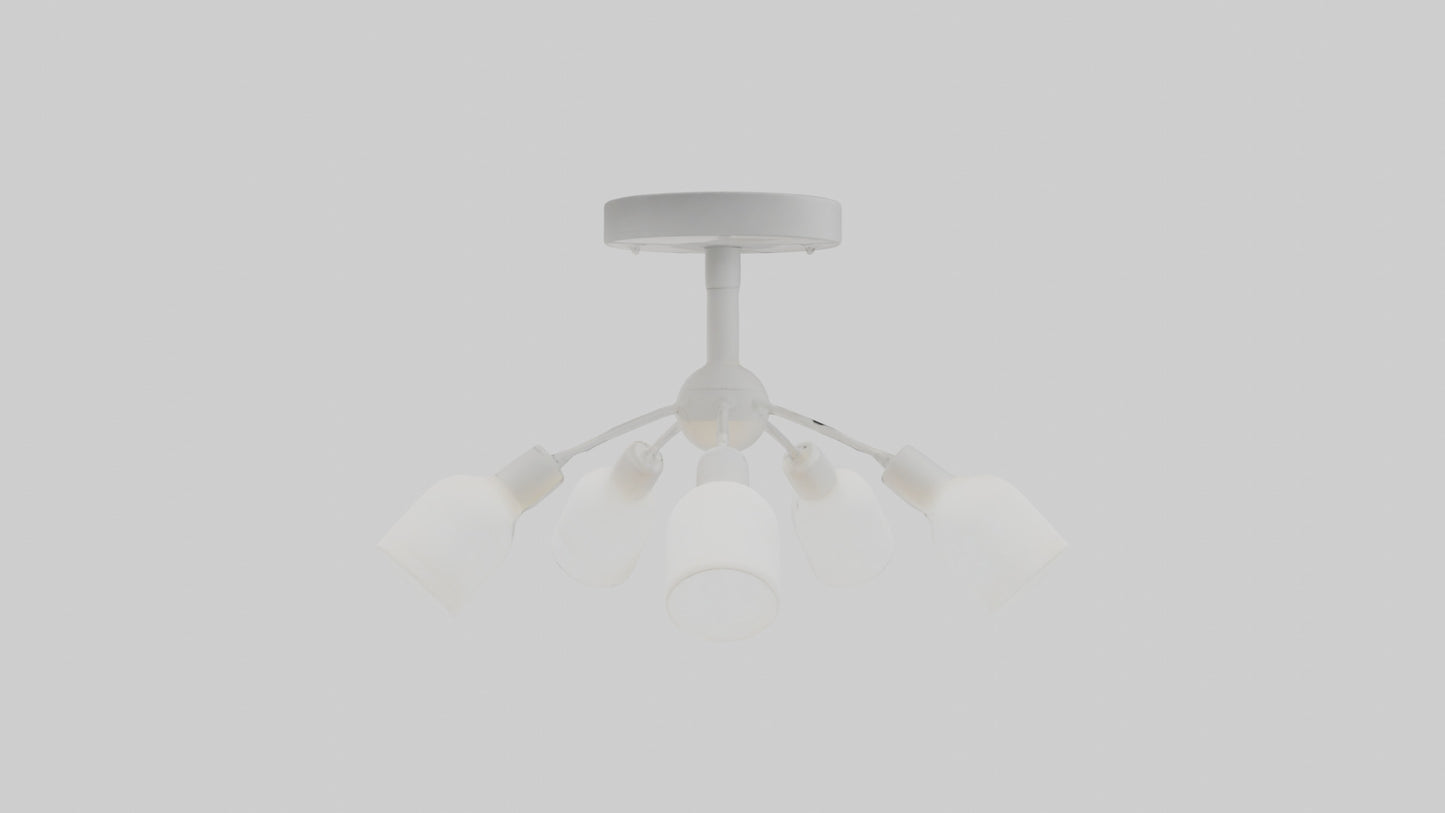 3D model Ceiling light model VR / AR / low-poly