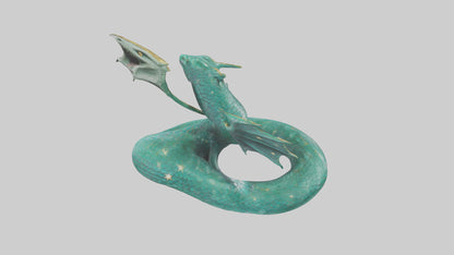 Celestial Serpent statue model VR / AR / low-poly