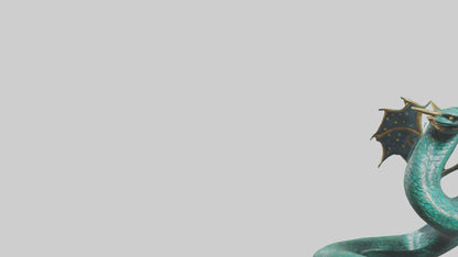 Celestial Serpent statue model VR / AR / low-poly