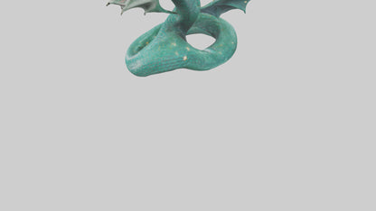Celestial Serpent statue model VR / AR / low-poly