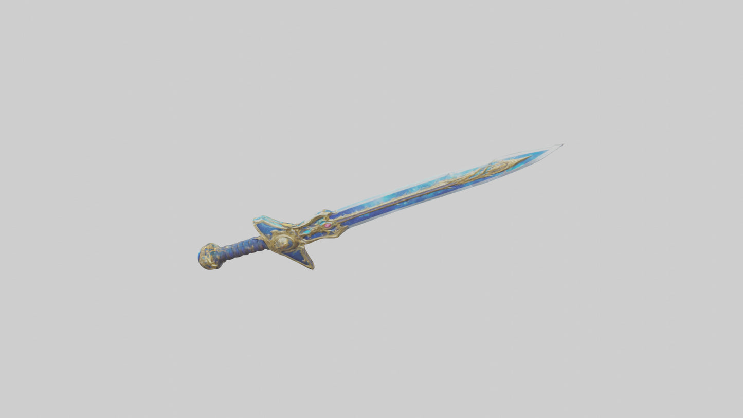 3D model Celestial Sword model VR / AR / low-poly