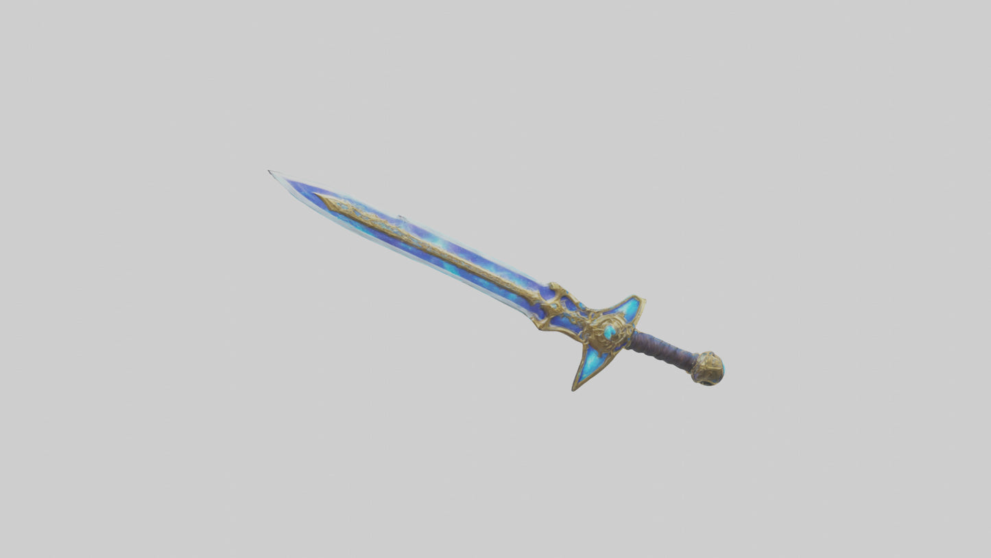 3D model Celestial Sword model VR / AR / low-poly