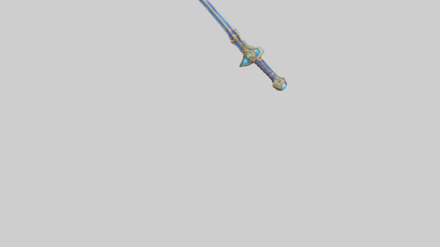 3D model Celestial Sword model VR / AR / low-poly