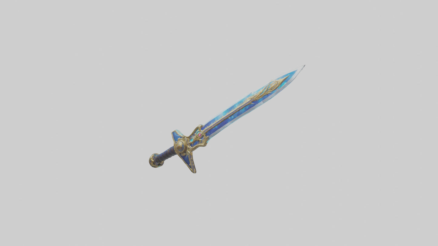 3D model Celestial Sword model VR / AR / low-poly