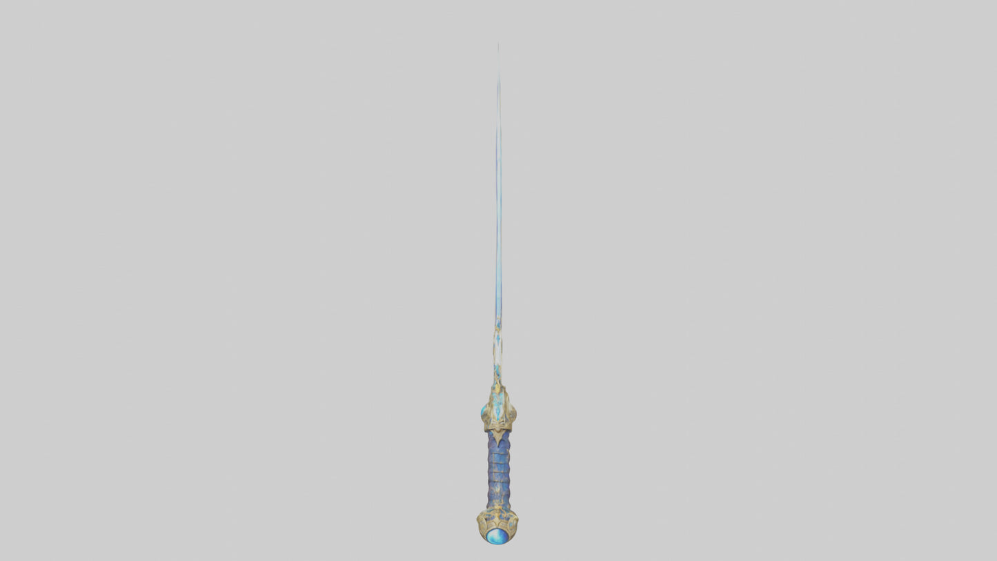 3D model Celestial Sword model VR / AR / low-poly