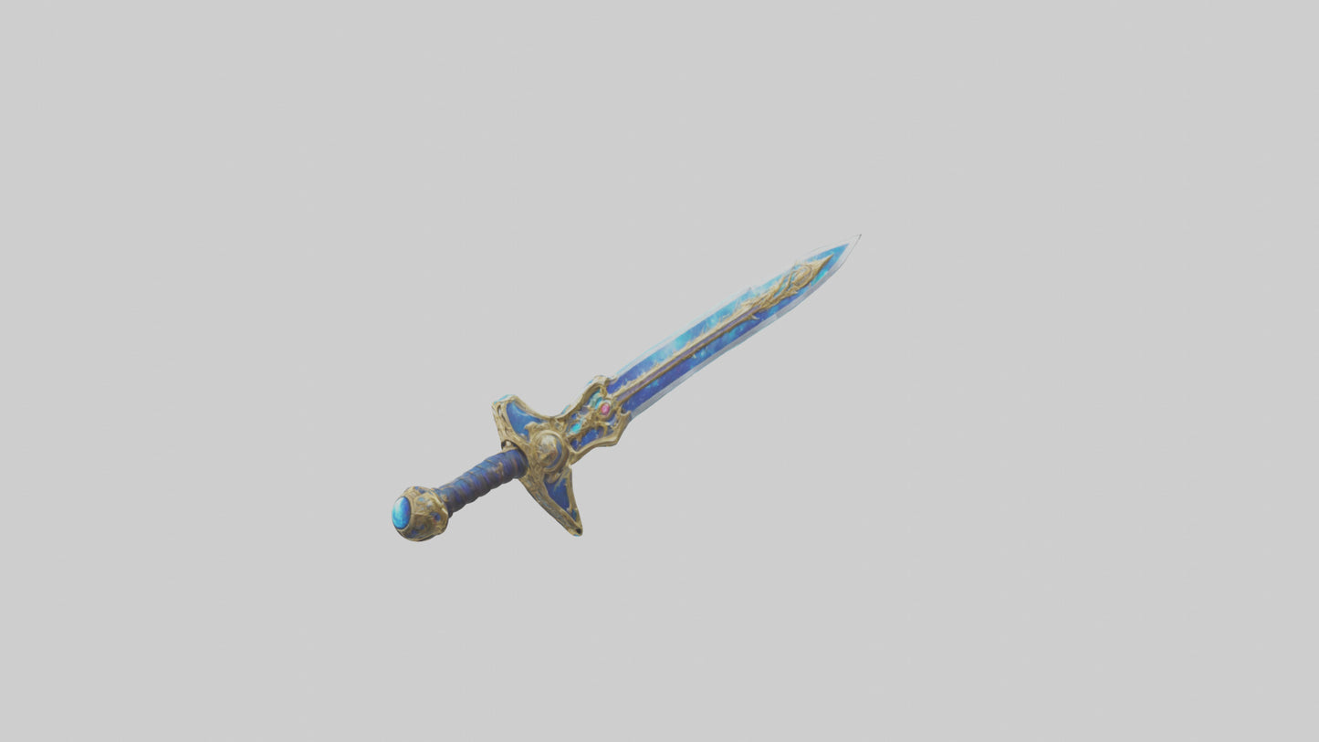 3D model Celestial Sword model VR / AR / low-poly