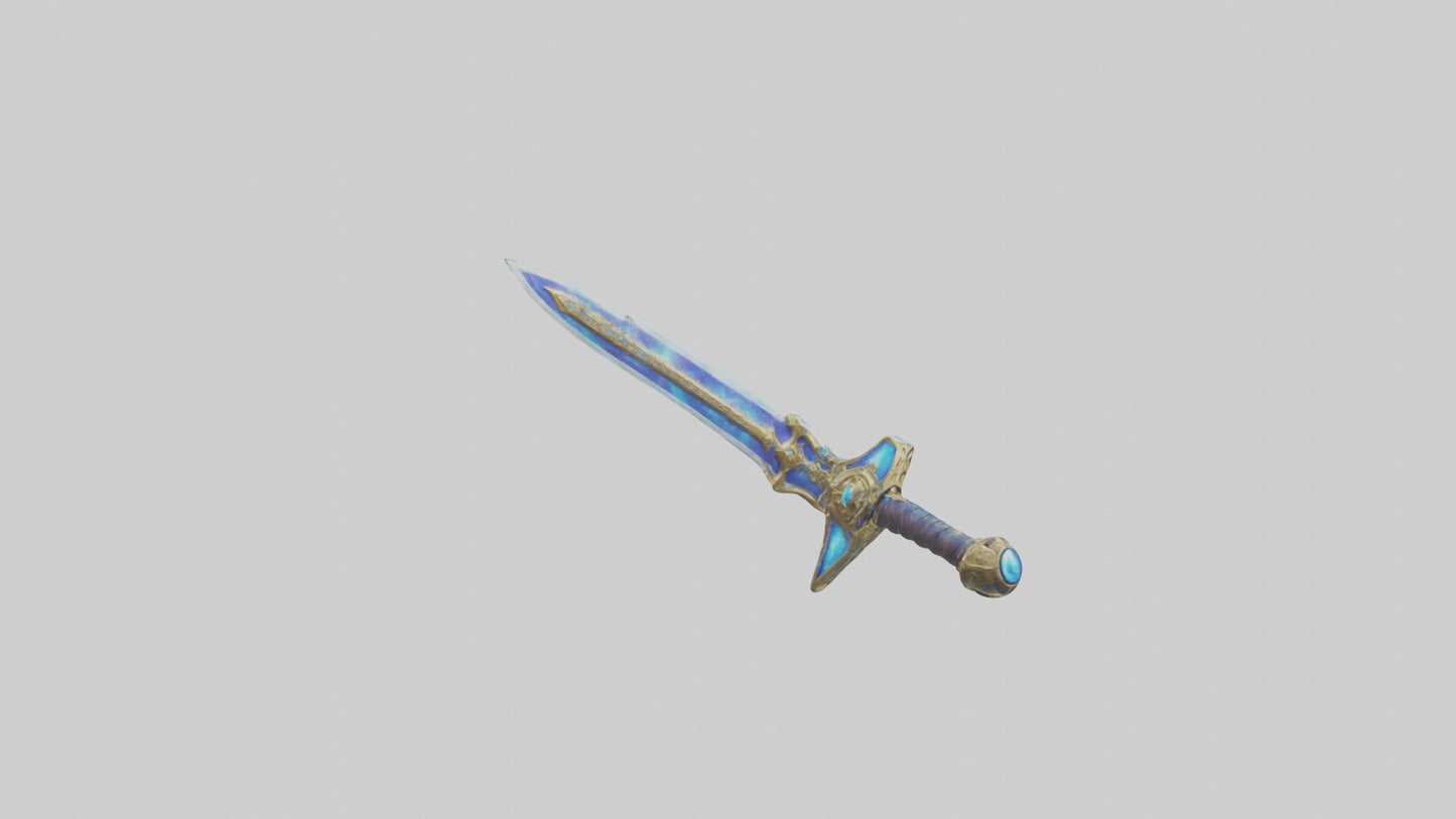 3D model Celestial Sword model VR / AR / low-poly