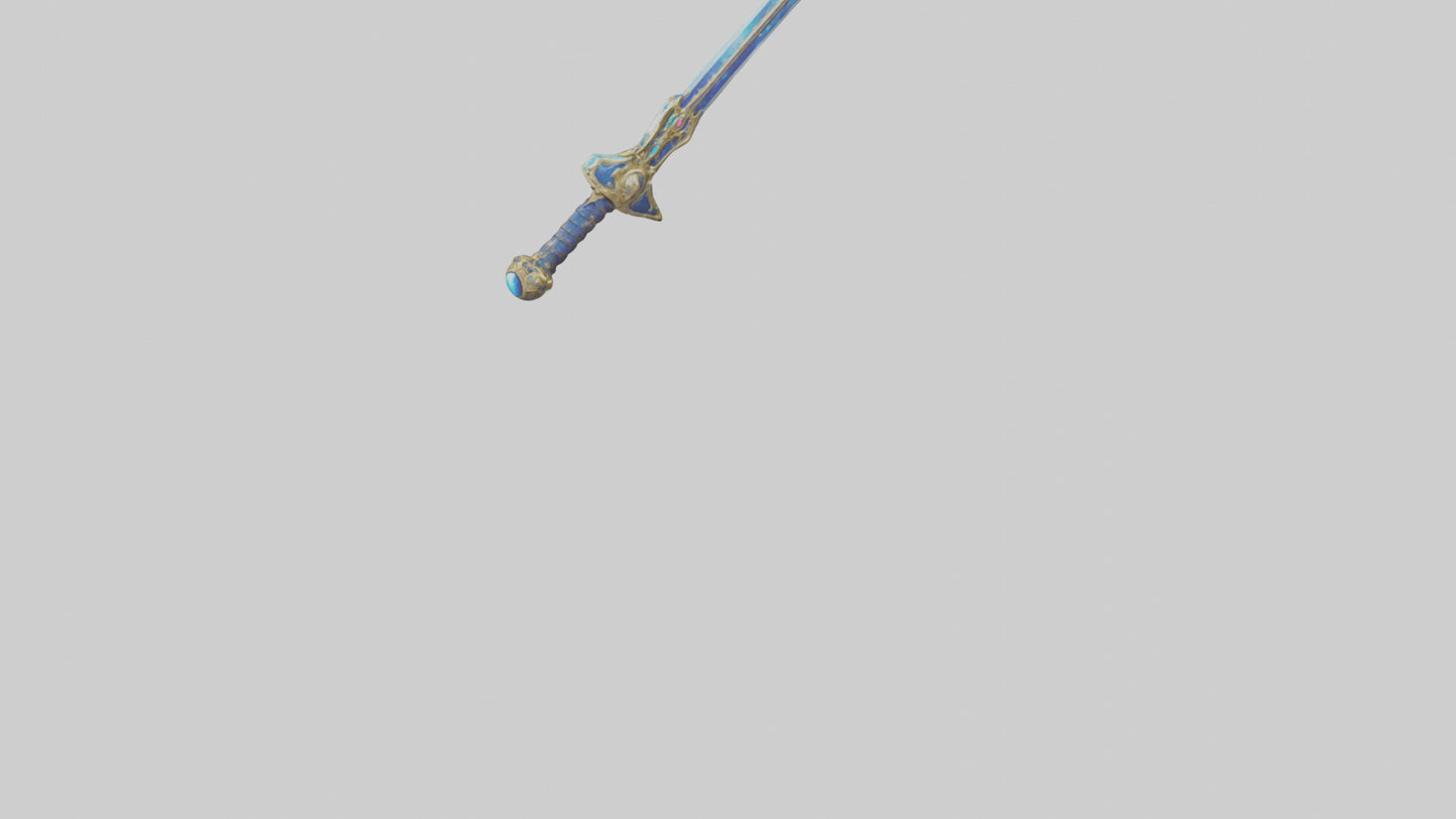 3D model Celestial Sword model VR / AR / low-poly
