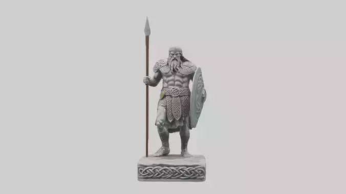 Celtic Warrior statue model VR / AR / low-poly