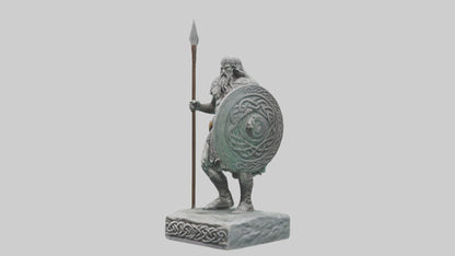Celtic Warrior statue model VR / AR / low-poly