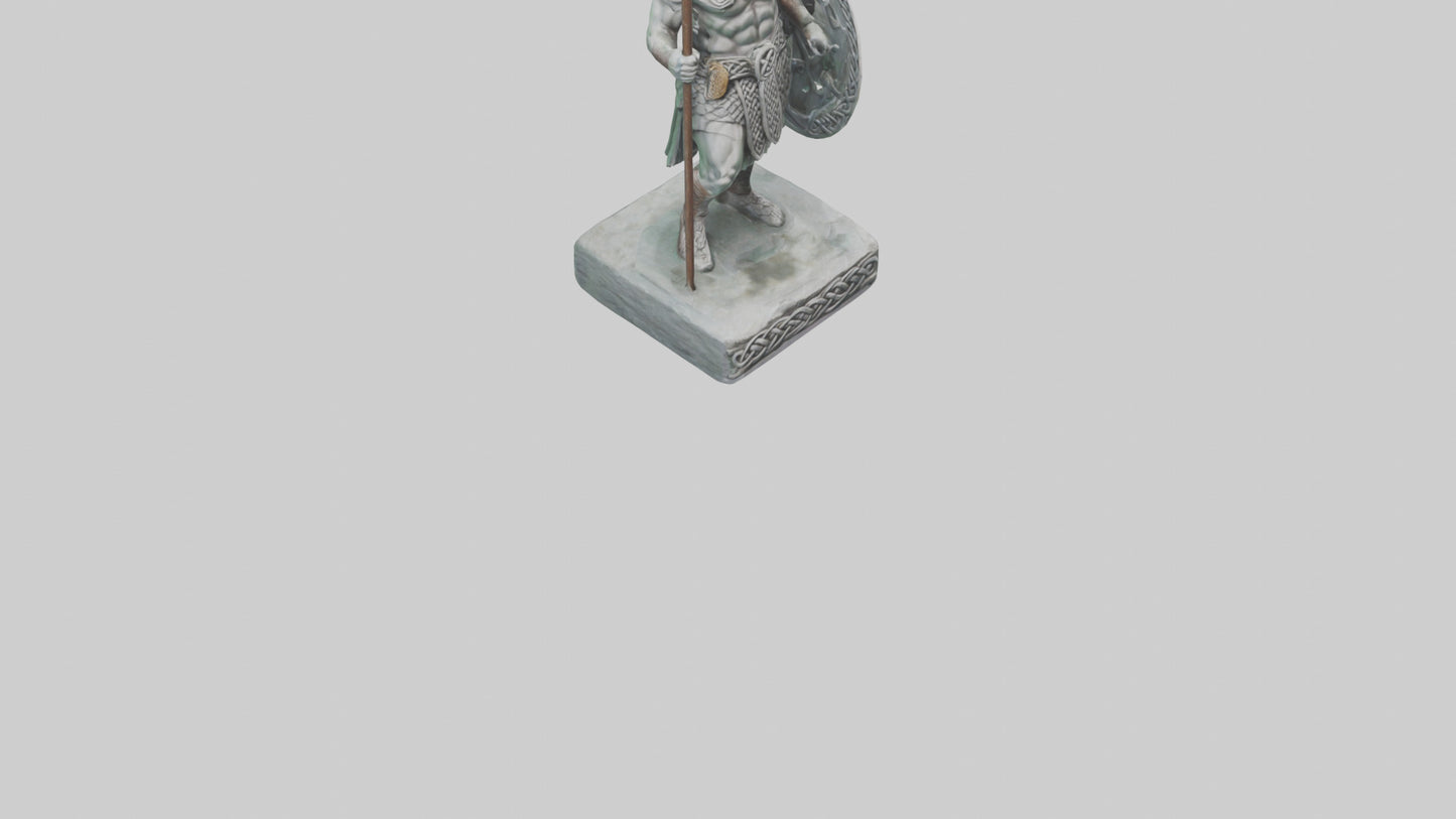 Celtic Warrior statue model VR / AR / low-poly