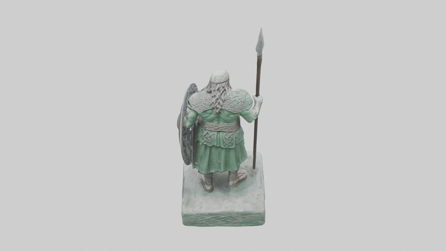 Celtic Warrior statue model VR / AR / low-poly