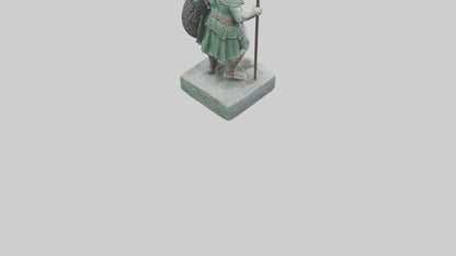 Celtic Warrior statue model VR / AR / low-poly