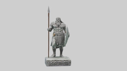 Celtic Warrior statue model VR / AR / low-poly