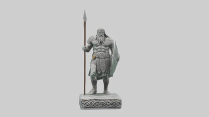 Celtic Warrior statue model VR / AR / low-poly