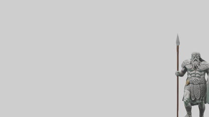 Celtic Warrior statue model VR / AR / low-poly