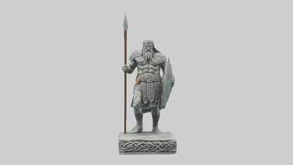 Celtic Warrior statue model VR / AR / low-poly