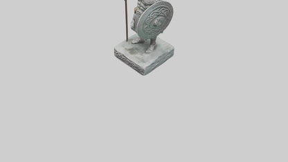 Celtic Warrior statue model VR / AR / low-poly