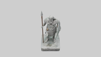 Celtic Warrior statue model VR / AR / low-poly