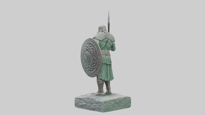 Celtic Warrior statue model VR / AR / low-poly