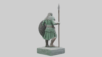 Celtic Warrior statue model VR / AR / low-poly