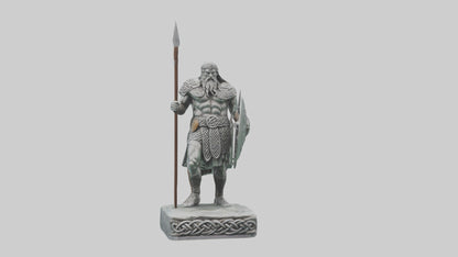 Celtic Warrior statue model VR / AR / low-poly