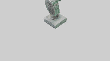 Celtic Warrior statue model VR / AR / low-poly
