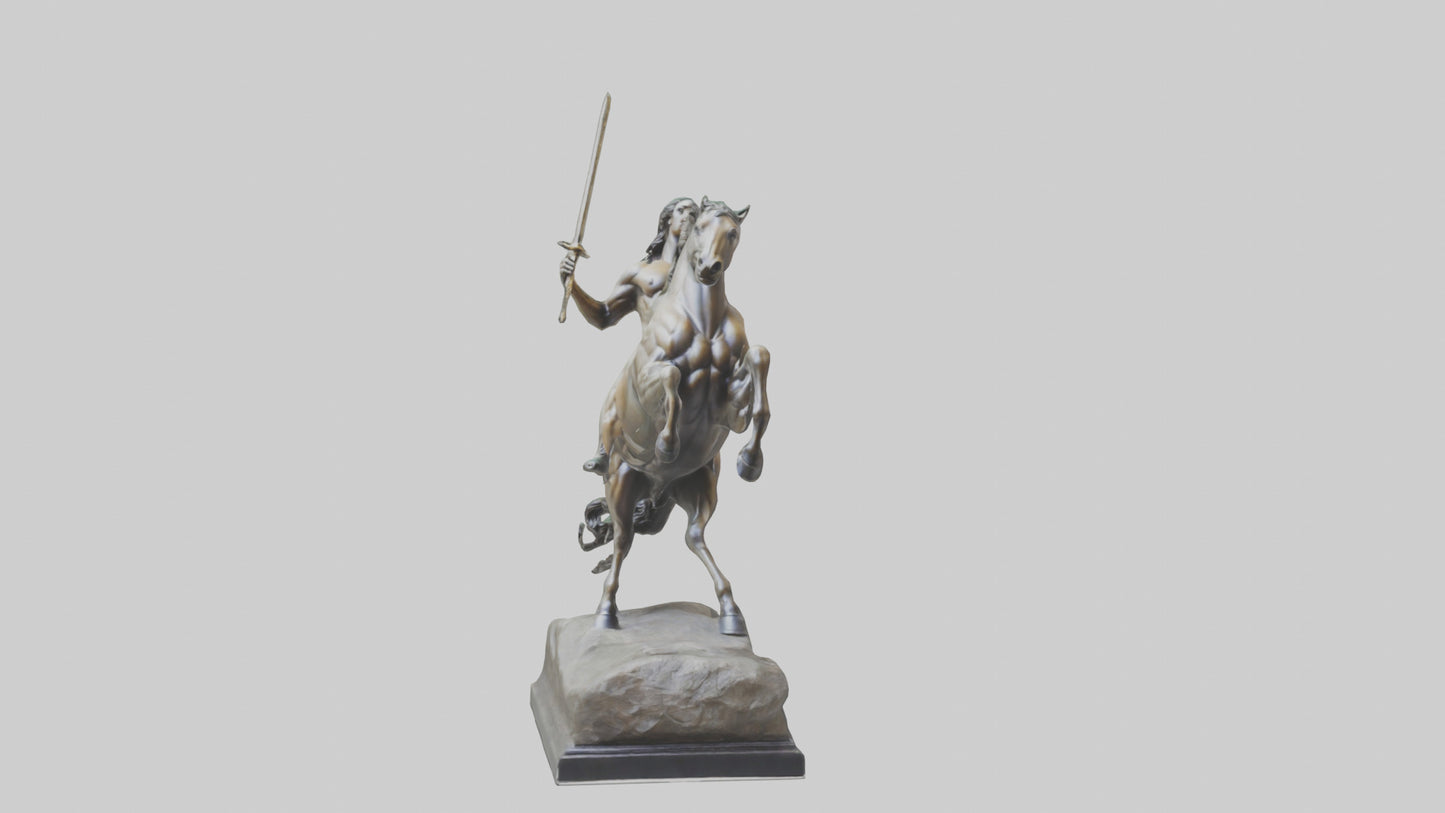 3D model Centaur statue model VR / AR / low-poly