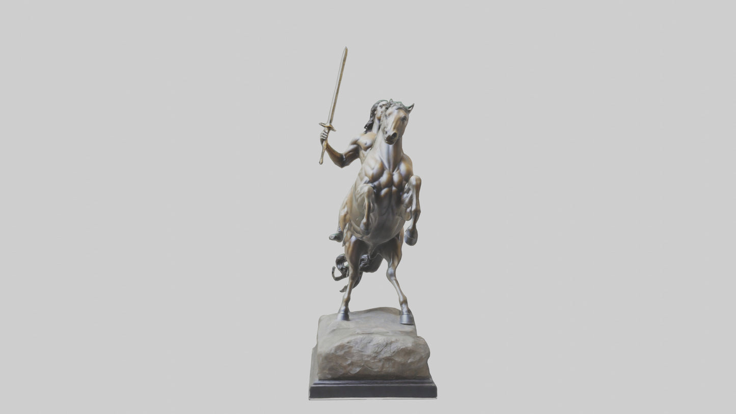 3D model Centaur statue model VR / AR / low-poly