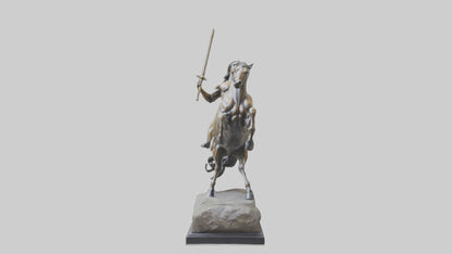 3D model Centaur statue model VR / AR / low-poly