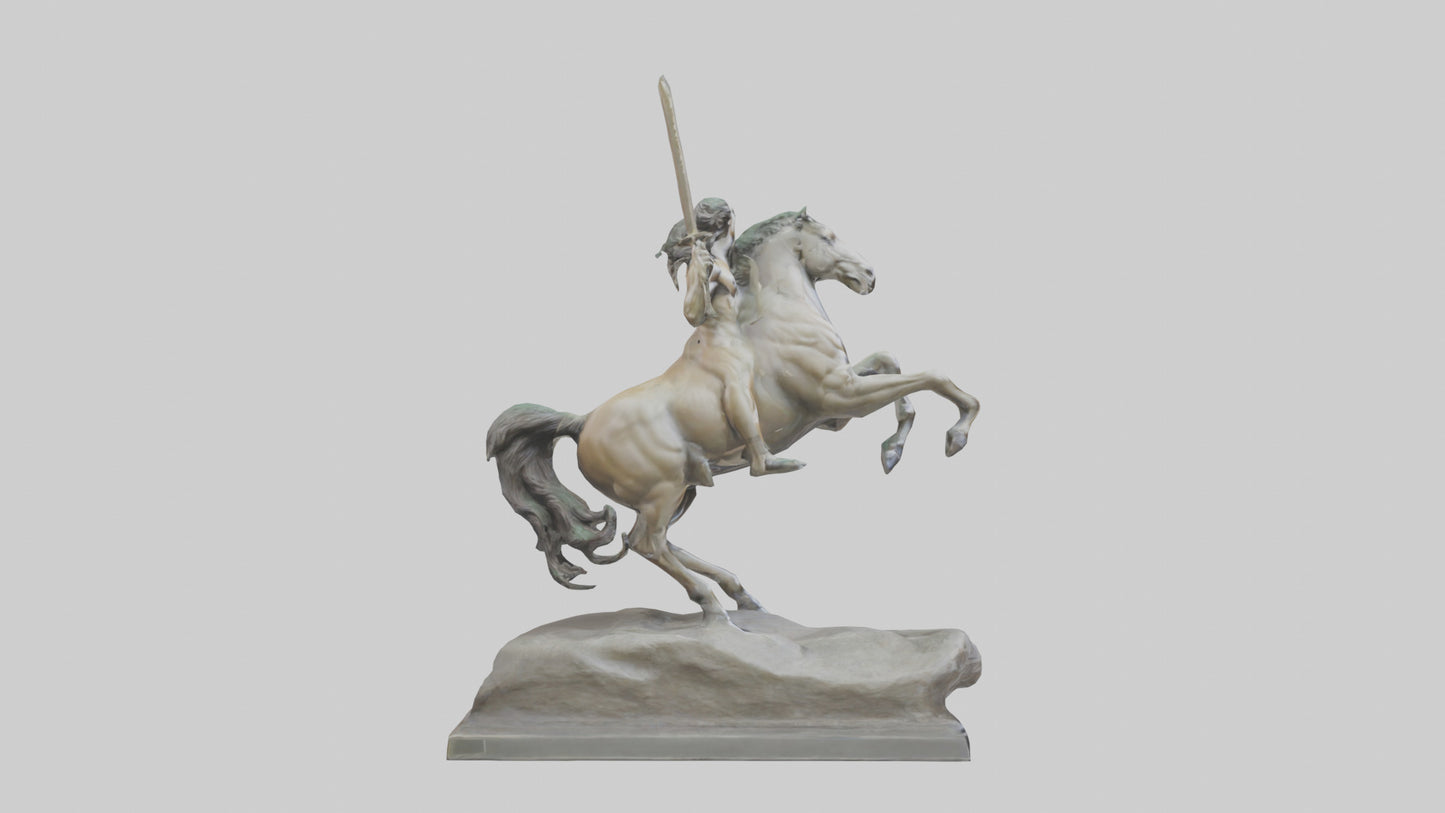 3D model Centaur statue model VR / AR / low-poly