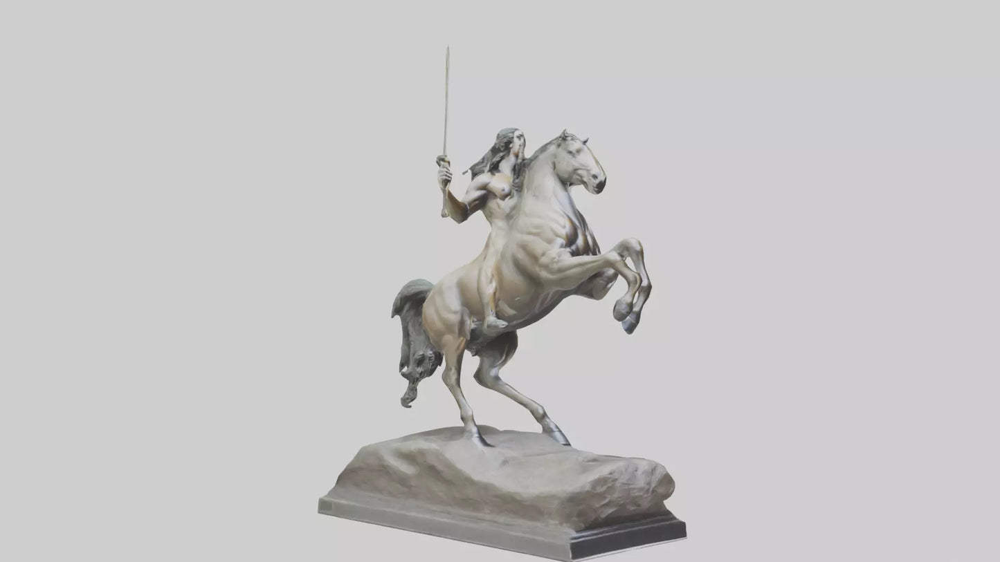 3D model Centaur statue model VR / AR / low-poly