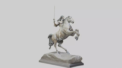 3D model Centaur statue model VR / AR / low-poly