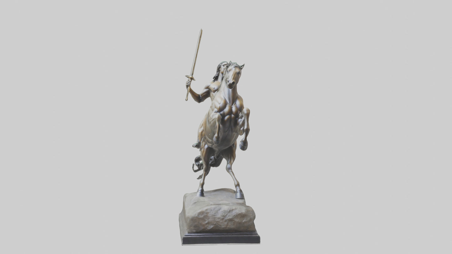 3D model Centaur statue model VR / AR / low-poly