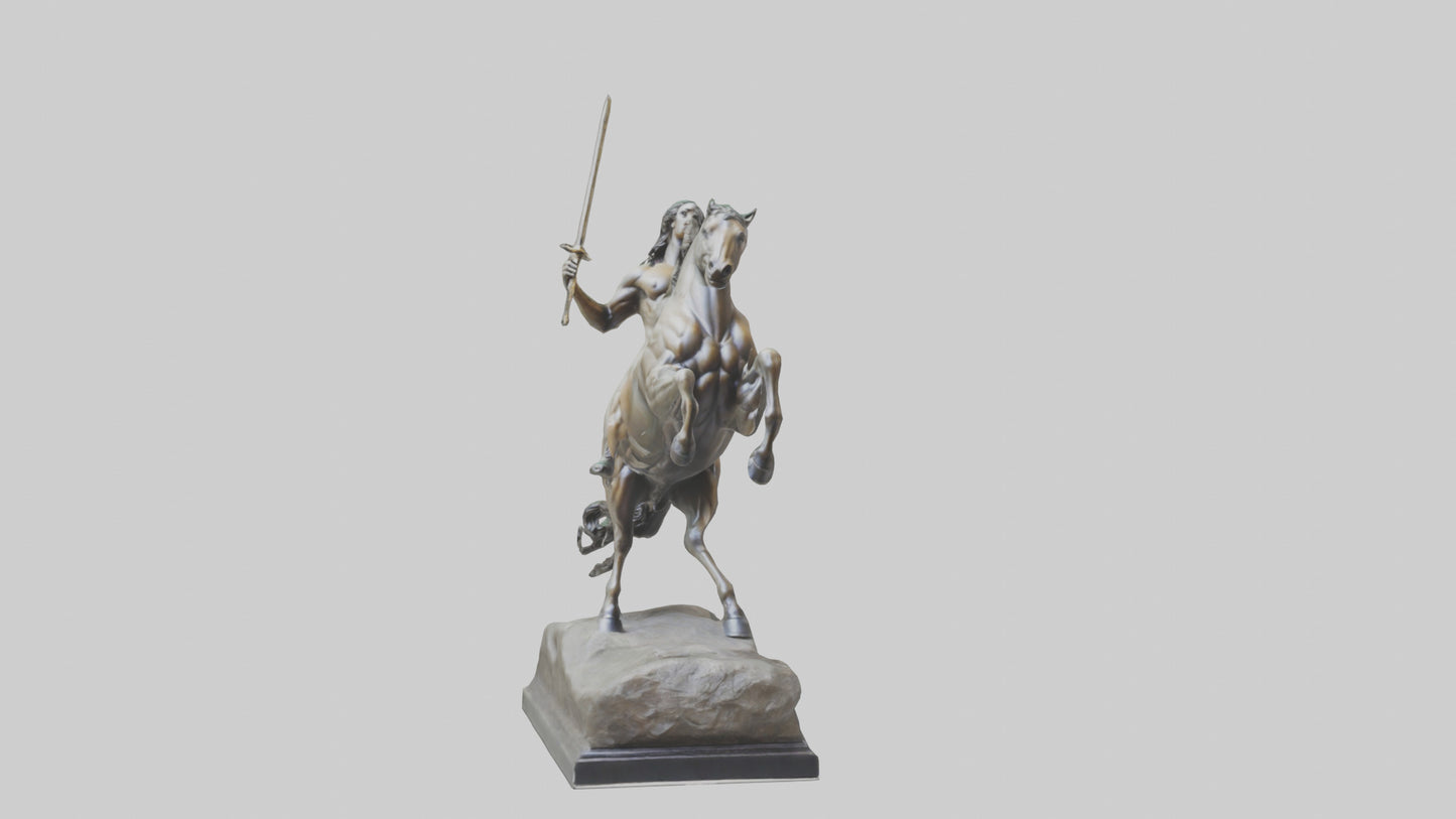 3D model Centaur statue model VR / AR / low-poly