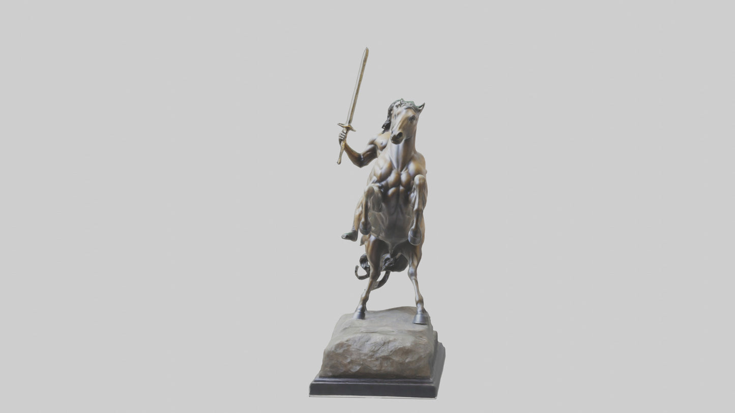 3D model Centaur statue model VR / AR / low-poly