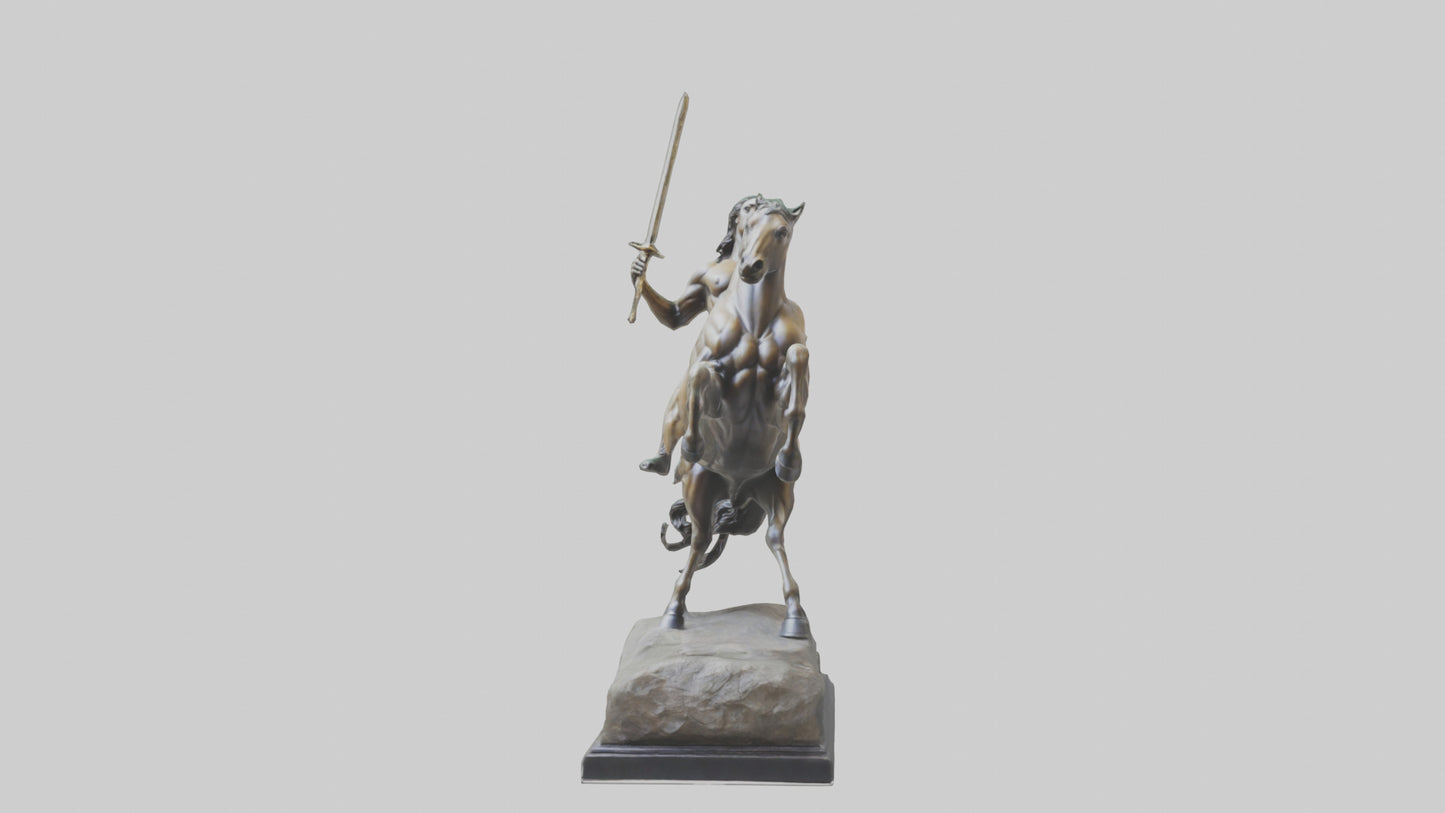 3D model Centaur statue model VR / AR / low-poly