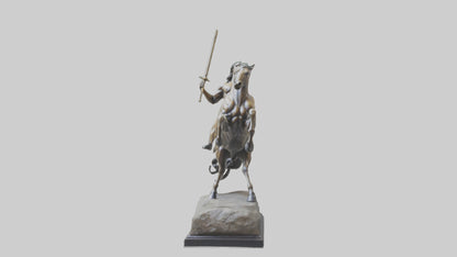 3D model Centaur statue model VR / AR / low-poly