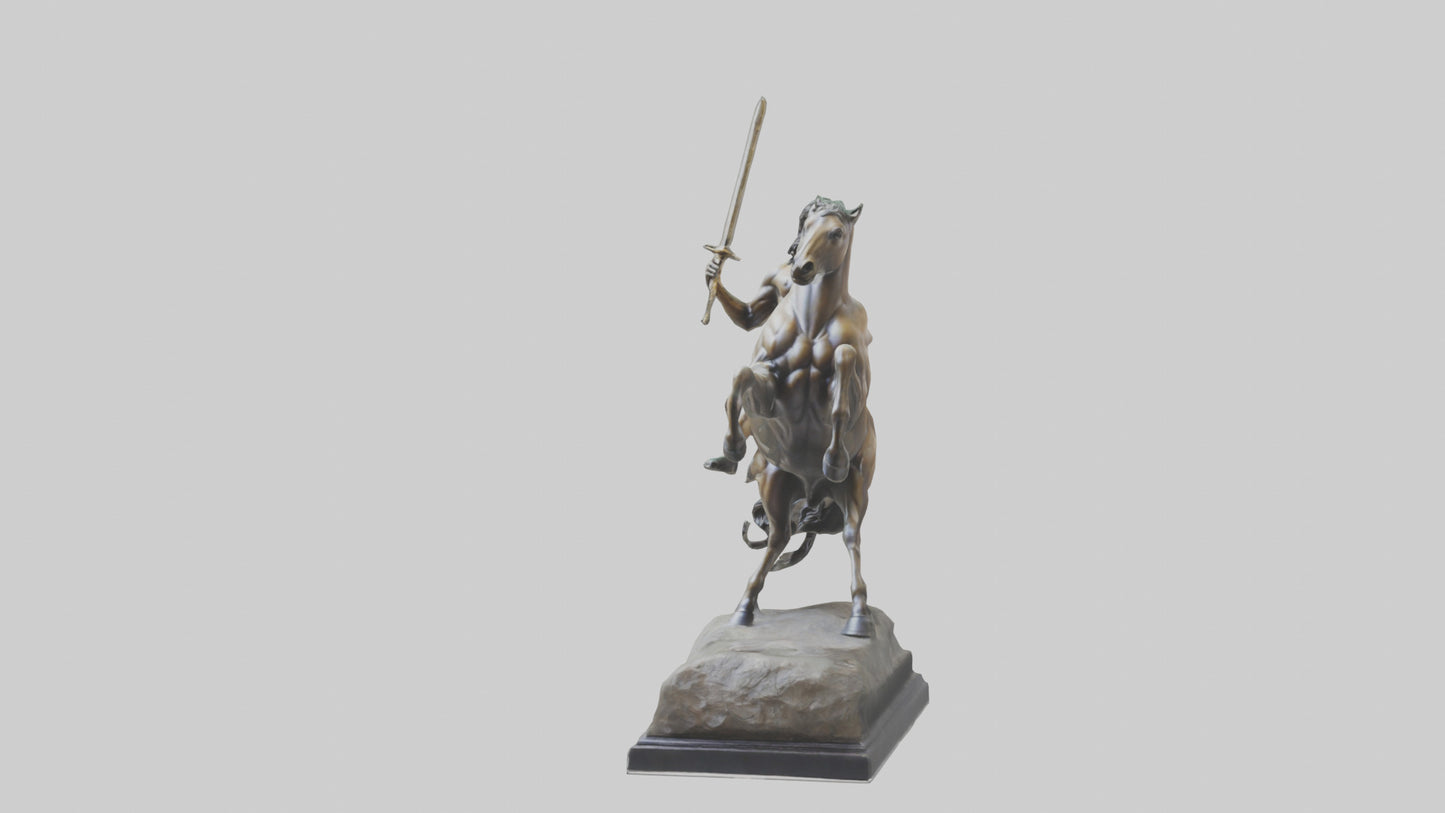 3D model Centaur statue model VR / AR / low-poly