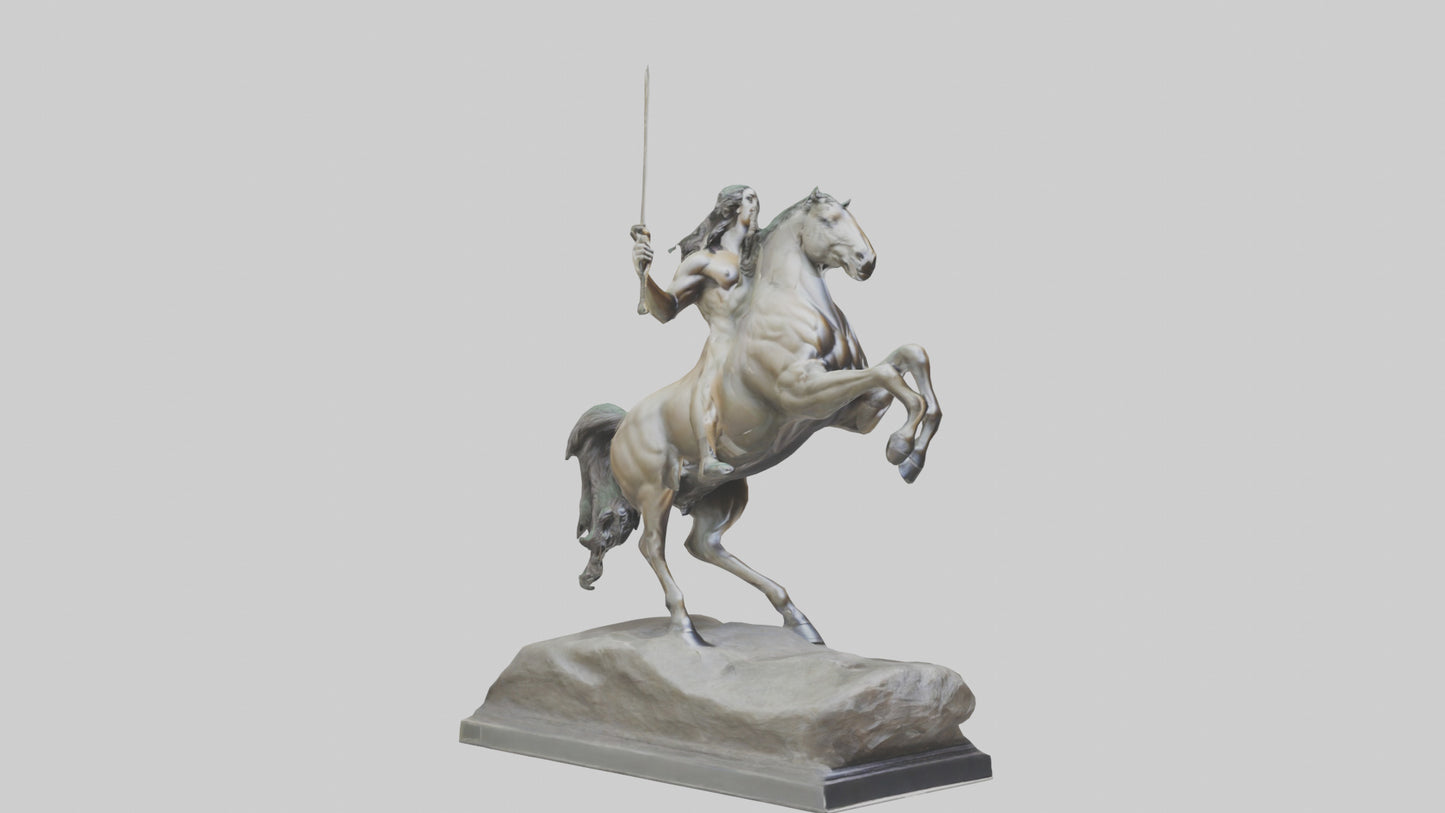 3D model Centaur statue model VR / AR / low-poly